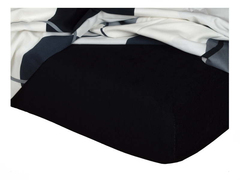 Dadka Froté prostěradlo černá C Varianta: Froté prostěradlo černá 90x200x20 cm