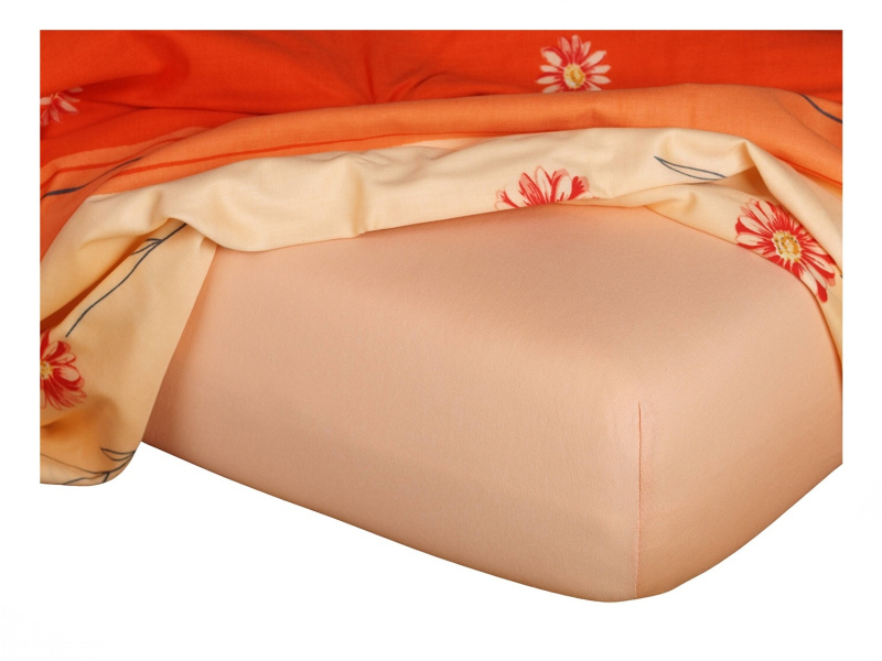Dadka Jersey prostěradlo meruňka A Varianta: Jersey prostěradlo meruňka 90x200x20 cm