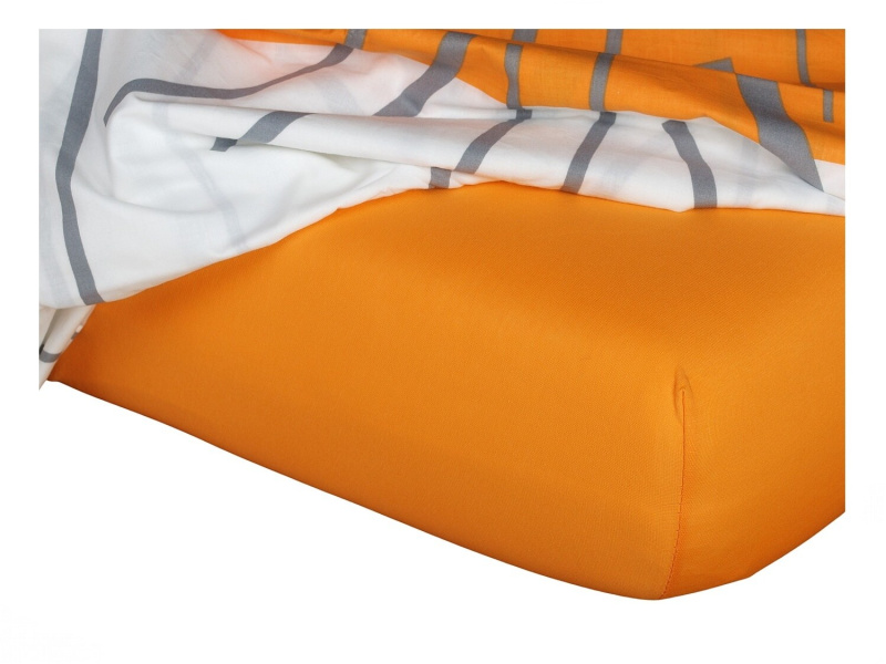 Dadka Jersey prostěradlo pomeranč B Varianta: Jersey prostěradlo pomeranč 180x200x20 cm