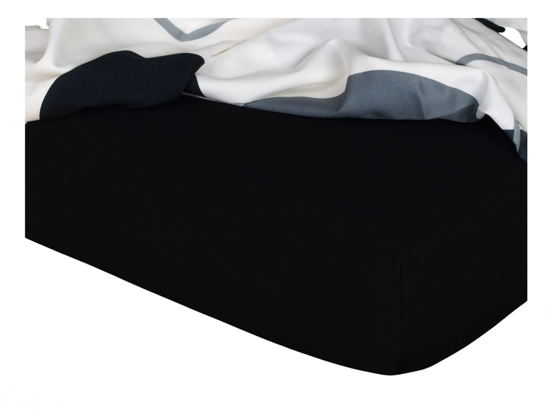 Dadka Jersey prostěradlo černá C Varianta: Jersey prostěradlo černá 90x200x20 cm