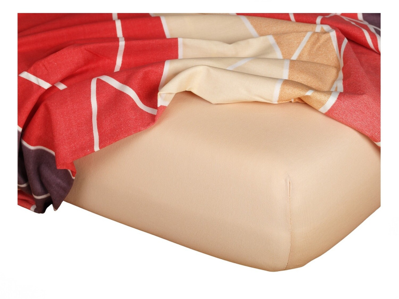 DADKA VRACOV Jersey prostěradlo medové Rozměr: 60x120x10 dětské