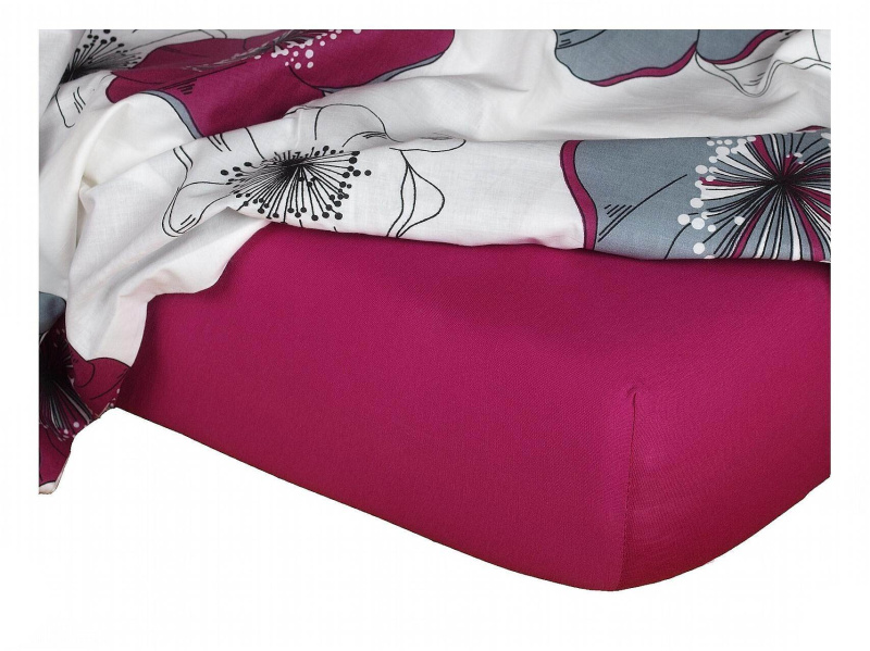 Dadka Jersey prostěradlo ostružinová C Varianta: Jersey prostěradlo ostružinová 90x200x20 cm