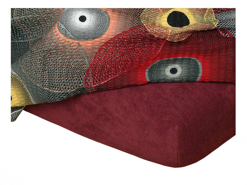 Dadka Froté prostěradlo bordó C Varianta: Froté prostěradlo bordó 90x200x20 cm