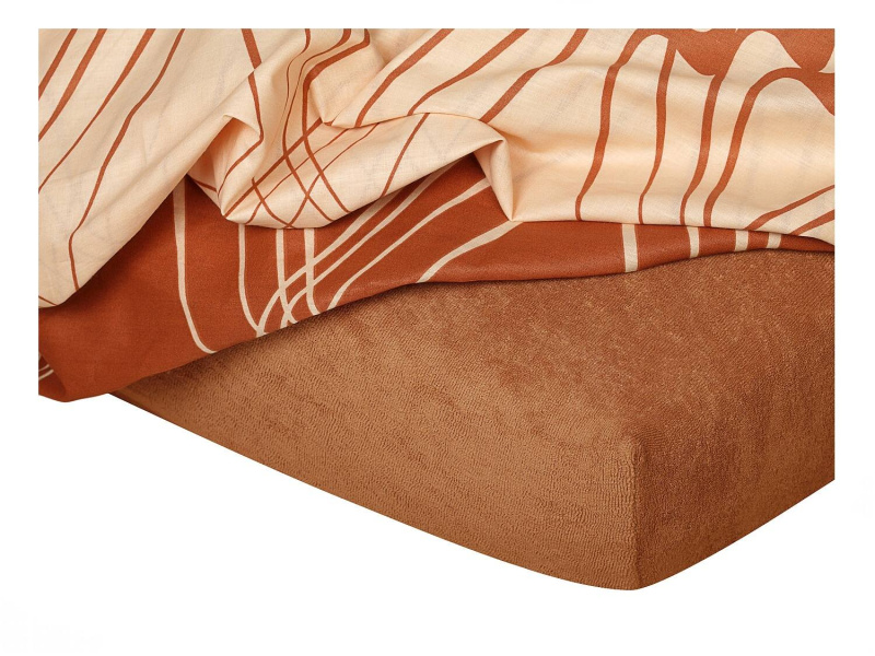 Dadka Froté prostěradlo nugát C Varianta: Froté prostěradlo nugát 180x200x20 cm