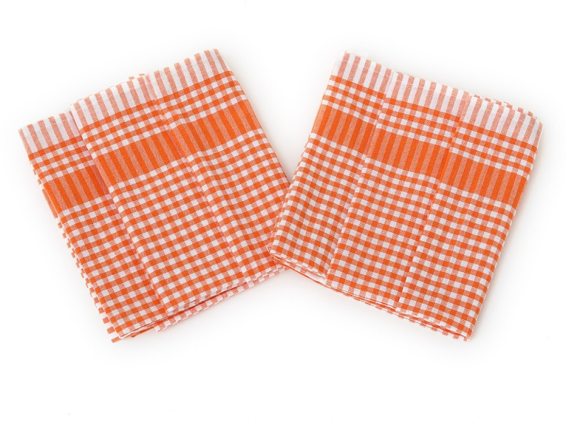 Bade Home Utěrka PAR oranžovobílá kostka 3 ks Varianta: Utěrka PAR oranžovobílá  kostka 45x65 cm  balení 3 ks