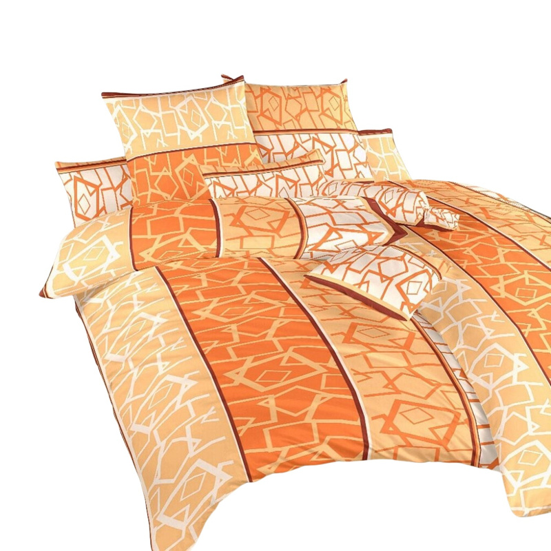 Dadka Povlečení krep Teraso oranžové Varianta: Povlečení krep Teraso oranžové 140x200, 70x90 cm