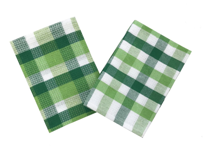 Dadka Vaflové utěrky Vaflo zeleno-bílá 2 ks Varianta: Vaflová utěrka Vaflo 48x68 cm zeleno-bílá 2 ks