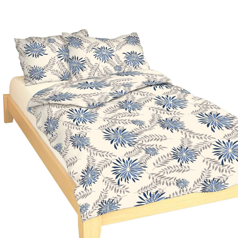 Dadka Povlečení flanel Chrpa modrá Varianta: Povlečení flanel Chrpa modrá 140x200, 70x90 cm