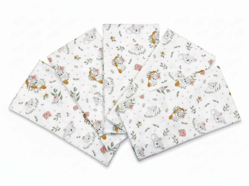 Prem International Látková plena 70x70 cm Koala holka (balení 5 ks)