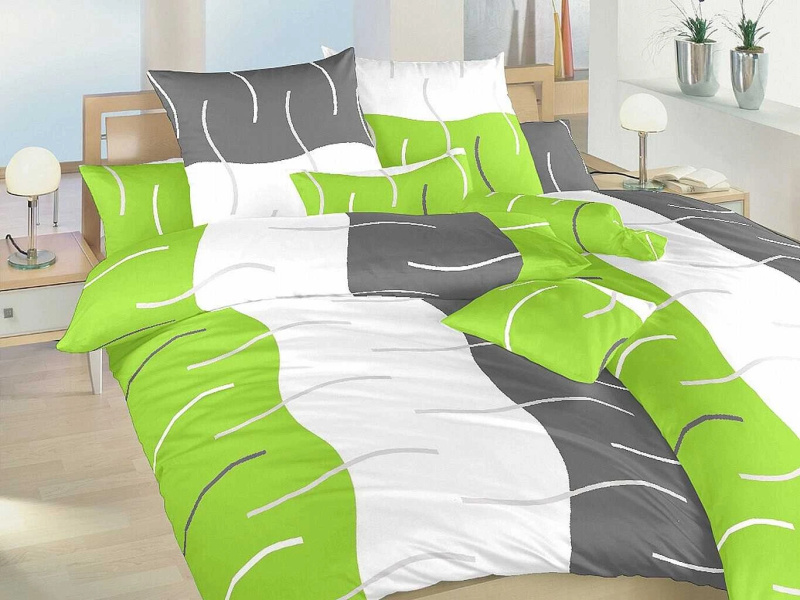 Dadka Povlečení flanel Island kiwi Varianta: Povlečení flanel Island kiwi 140x200, 70x90 cm