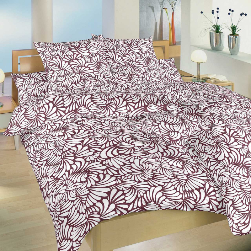 Dadka Povlečení bavlna Iluze bordó Varianta: Povlečení bavlna Iluze bordó 140x200, 70x90 cm