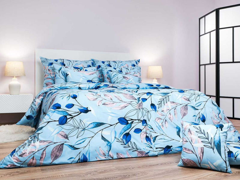 DADKA VRACOV Povlečení flanel Milaya modrá 140x200, 70x90 cm