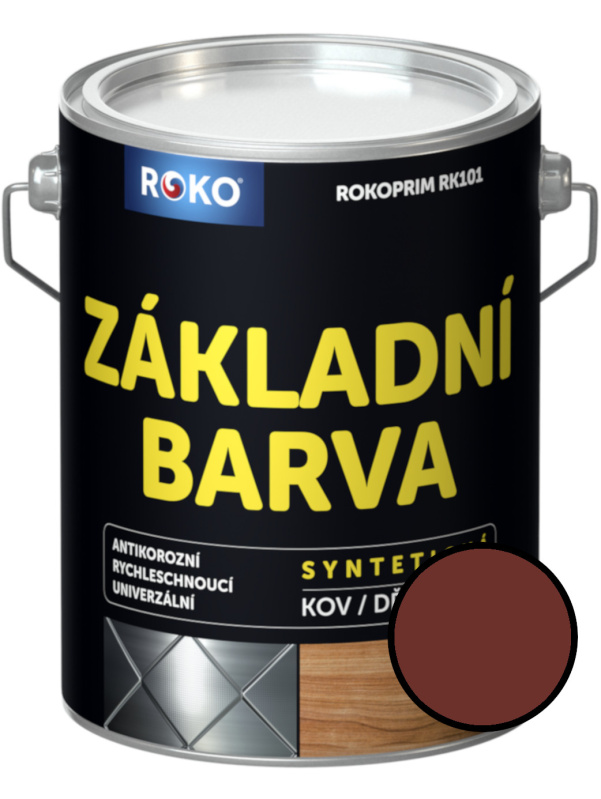 Barva základová Rokoprim RK 101 čer. hnědá 3,2 l