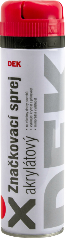 Sprej značkovací DEK červený, 0,5 l