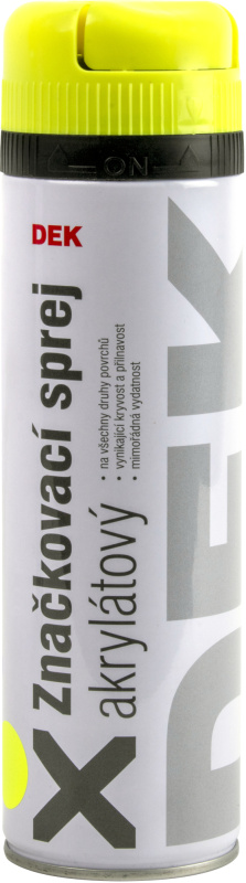 Sprej značkovací DEK žlutý, 0,5 l