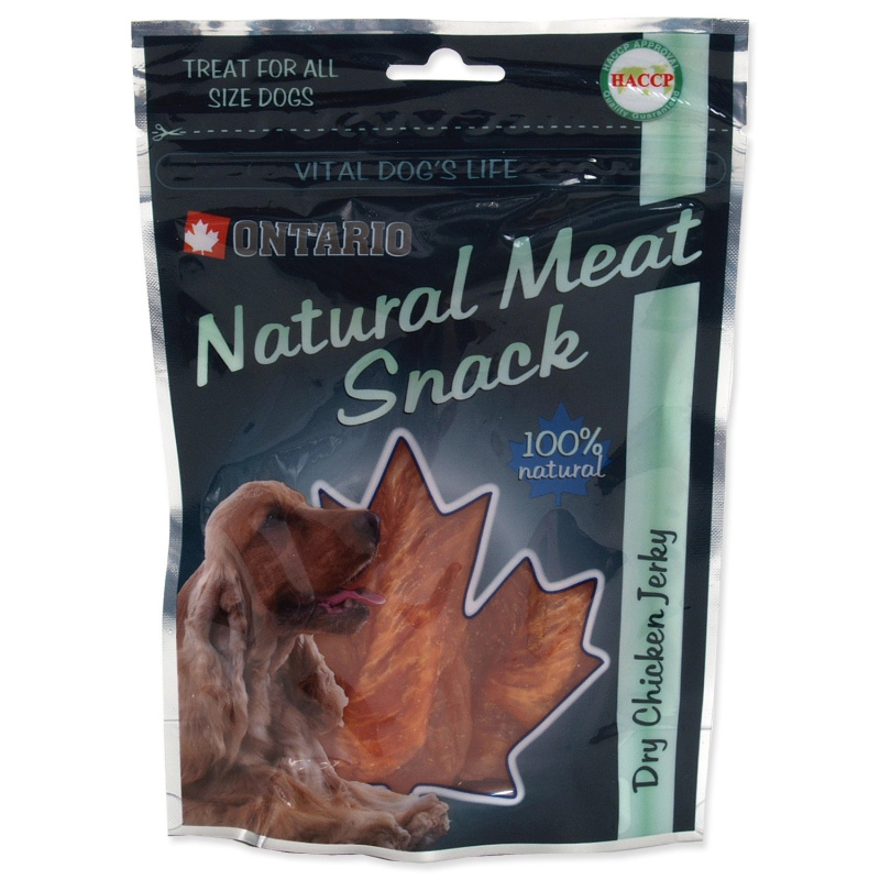 ONTARIO Sušené kuřecí plátky pro psy 70 g