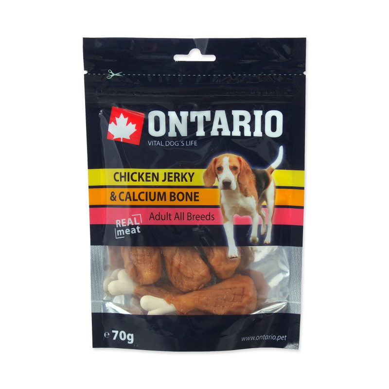 Pochoutka ONTARIO vápníková kost s kuřecím 70 g