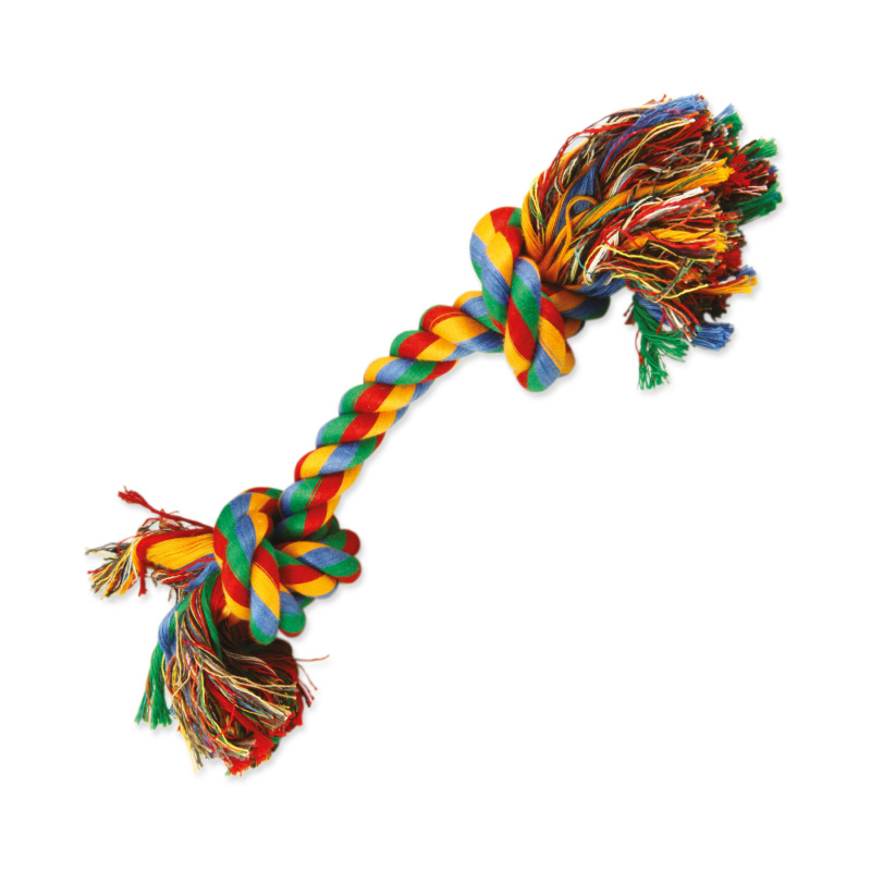 Uzel DOG FANTASY bavlněný barevný 2 knoty 30 cm