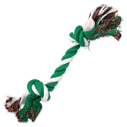 Uzel DOG FANTASY bavlněný zeleno-bílý 2 knoty 40 cm