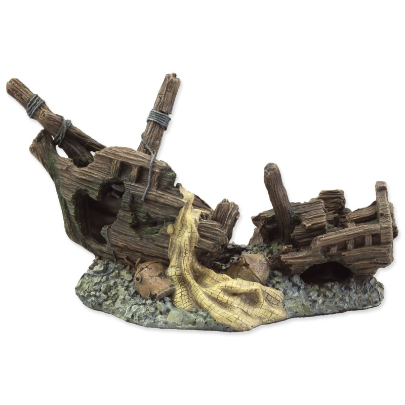 Dekorace Vrak lodi 22 cm 1 ks