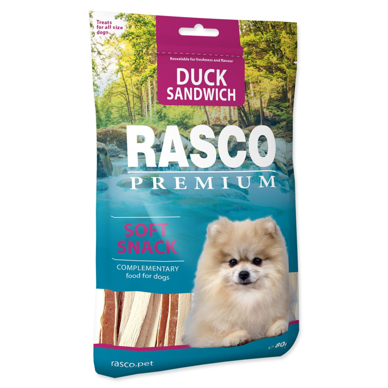 Pochoutka Rasco Premium kachna s treskou, sendvič 80 g