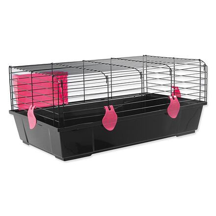 Klec SMALL ANIMAL Matěj černá s červenou výbavou 1 ks