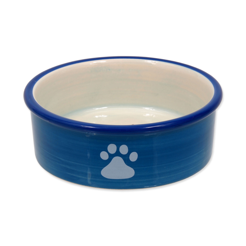 Miska MAGIC CAT keramická kočičí tlapka modrá 12,5 cm 1 ks