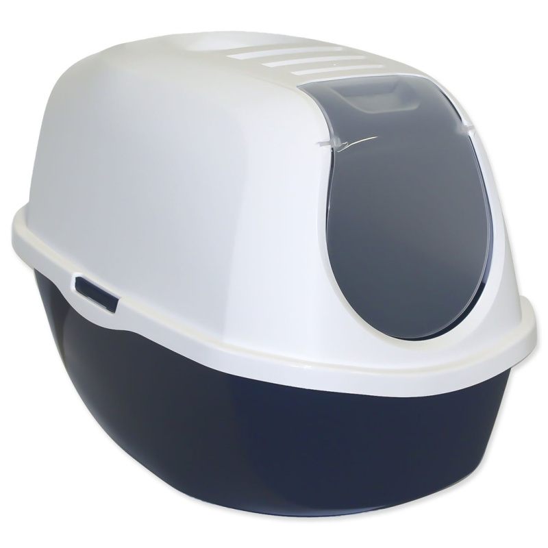 Toaleta MAGIC CAT s krytem modrá