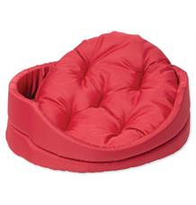 Pelech DOG FANTASY ovál s polštářem červený 48cm