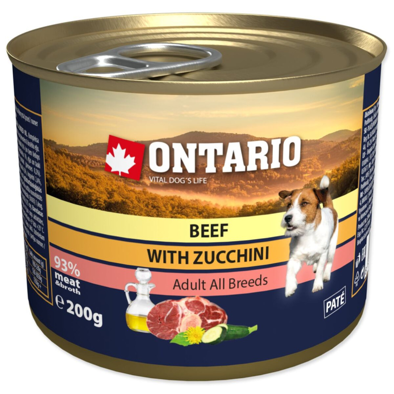 ONTARIO Konzerva hovězí s cuketou 200 g