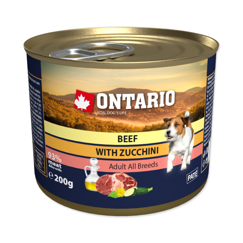 ONTARIO Konzerva hovězí s cuketou 200 g