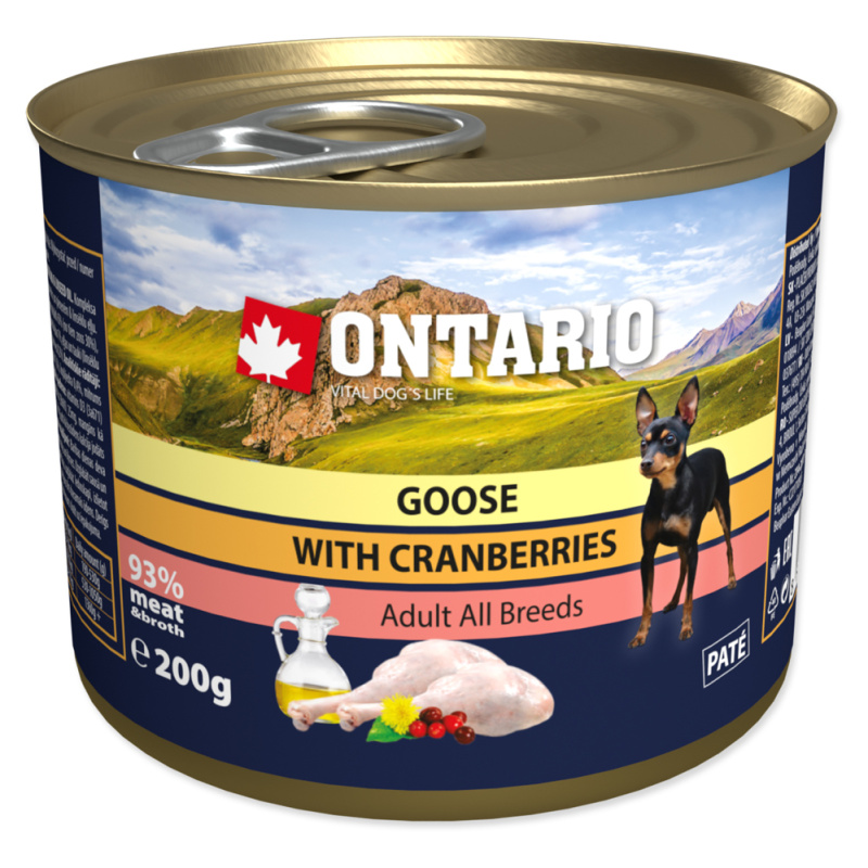 Konzerva ONTARIO husí s brusinkami 200 g