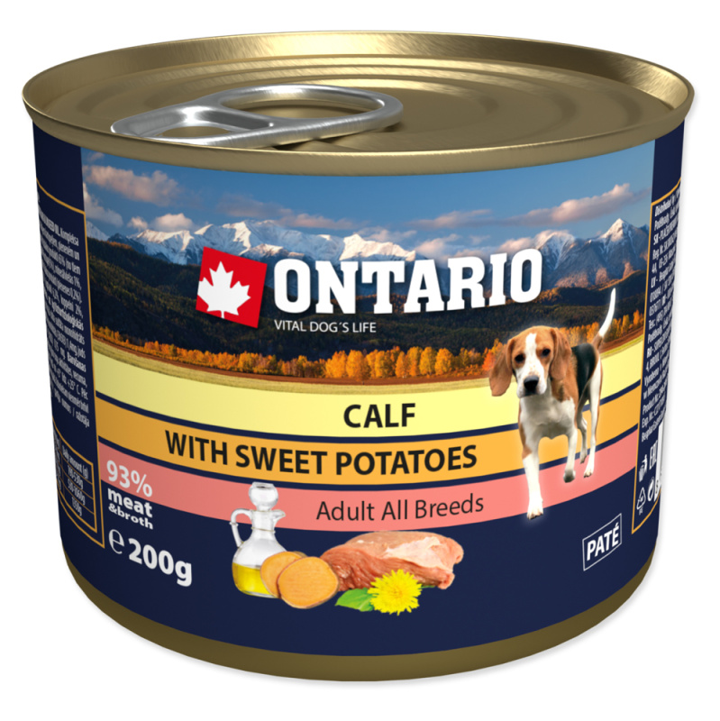 Konzerva ONTARIO telecí s batáty 200 g