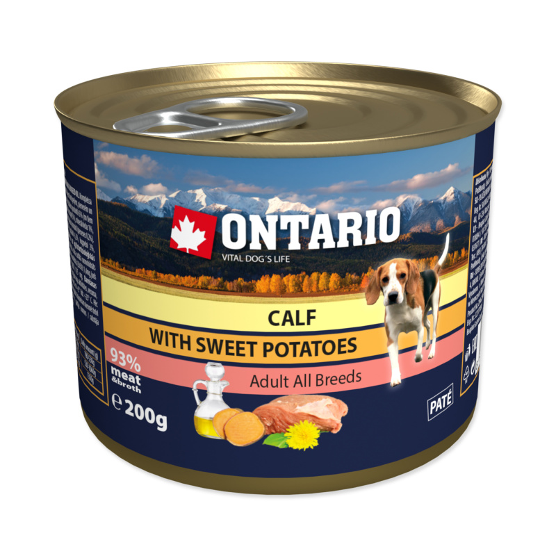 Konzerva ONTARIO telecí s batáty 200 g