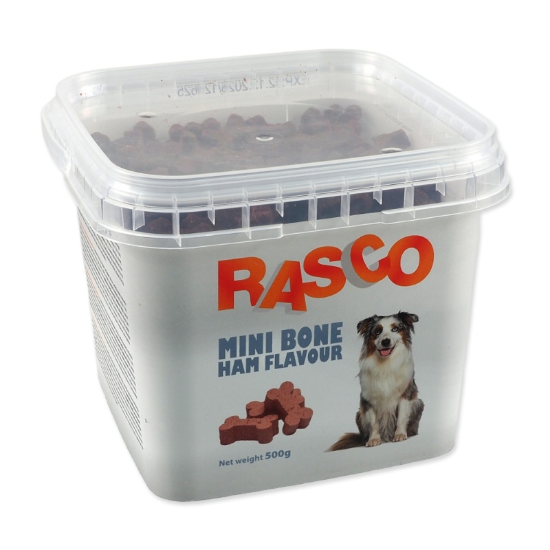 Pochoutka RASCO Dog mini kosti šunkové 580 g