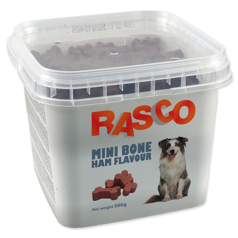 Pochoutka RASCO Dog mini kosti šunkové 580 g