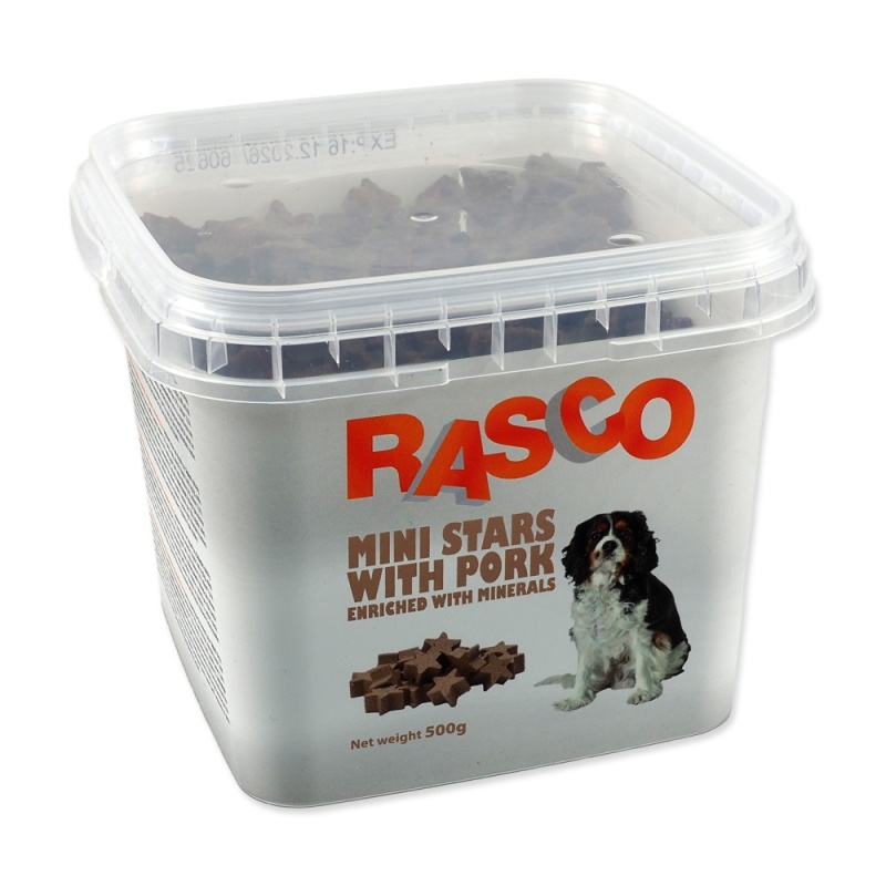 Pochoutka RASCO Dog mini hvězdičky kalciové 500 g