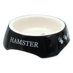Miska SMALL ANIMALS potisk Hamster černá 13 cm 1 ks