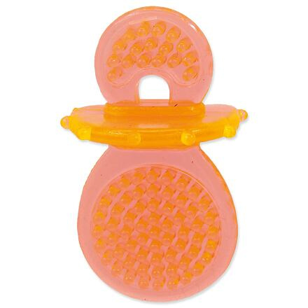 Hračka DOG FANTASY dudlík gumový 8 cm Oranžový