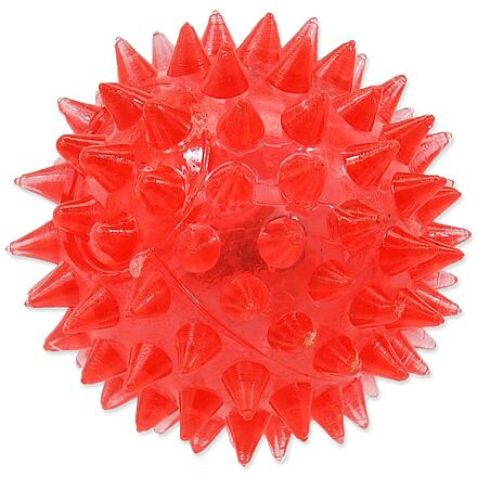 Hračka DOG FANTASY míček s LED Červený 5 cm