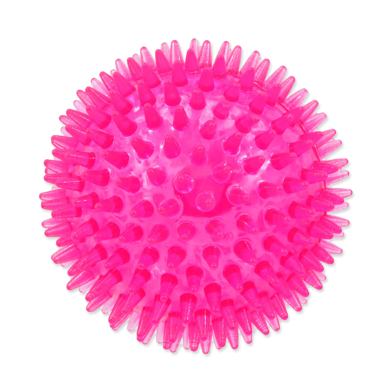 Hračka DOG FANTASY míček pískací růžový 8 cm 1 ks