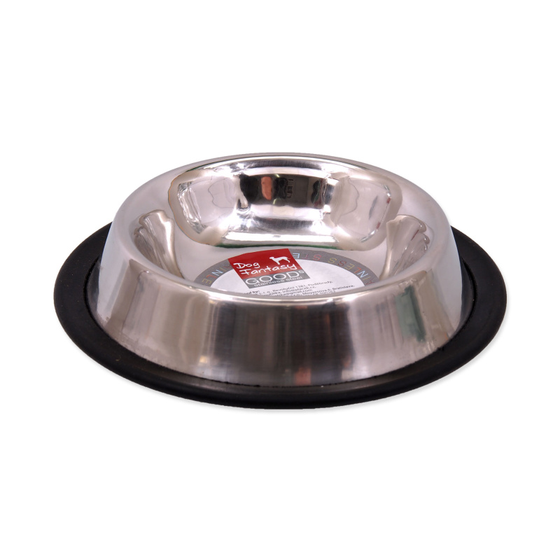 Miska DOG FANTASY nerezová s gumou 15,5 cm 190 ml