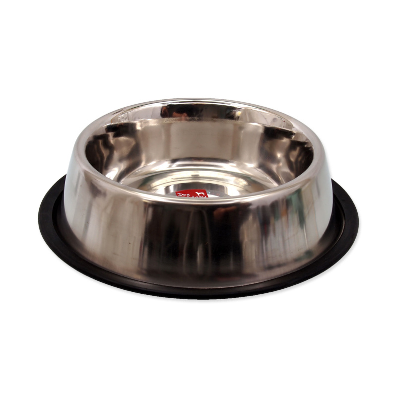 Miska DOG FANTASY nerezová s gumou 25,8 cm 1000 ml
