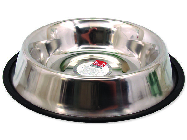 Miska DOG FANTASY nerezová s gumou 29,8 cm 1400 ml