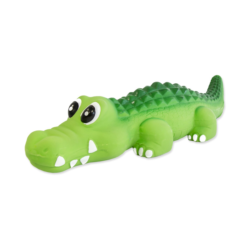 Hračka DOG FANTASY Latex krokodýl se zvukem 21 cm 1 ks
