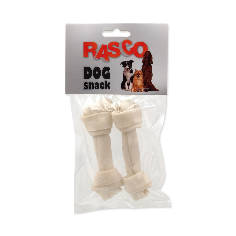 Uzle RASCO Dog buvolí bílé 11 cm 2 ks