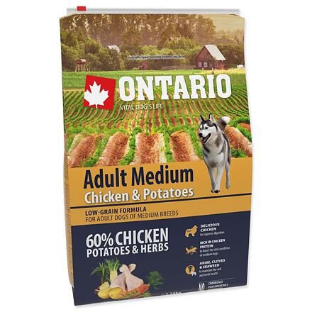 ONTARIO Adult Medium Chicken & Potatoes & Herbs  2,25kg