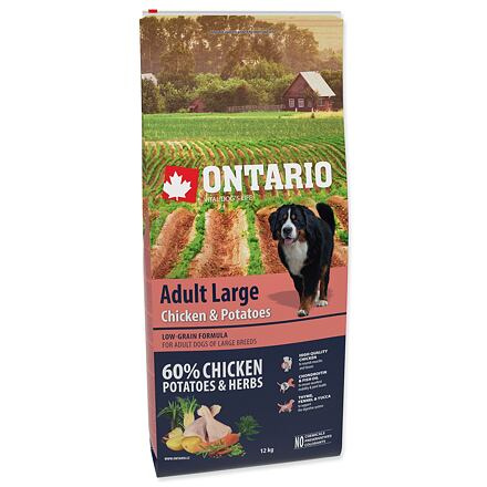 ONTARIO Adult Large Chicken & Potatoes & Herbs  12 kg + 2,25kg ZDARMA
