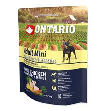 ONTARIO Adult Mini Chicken & Potatoes & Herbs  6,5 kg+4ks 200g konzervy ZDARMA