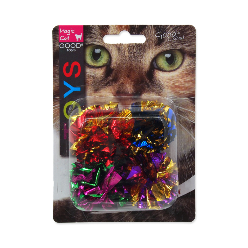 Hračka MAGIC CAT míček lesklý 3,75 cm 4 ks